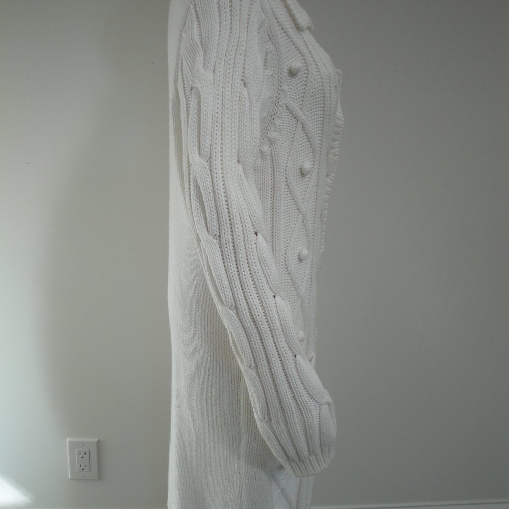 Long White Sweater - Picture 3 of 7